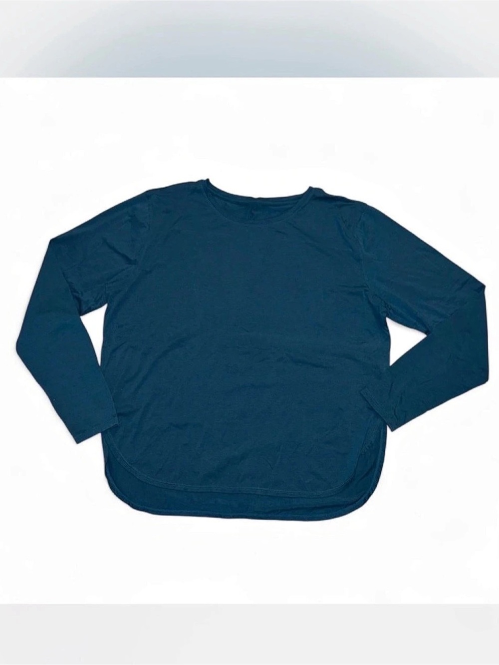 Women's Long Sleeve Workout Shirt Blue XL
